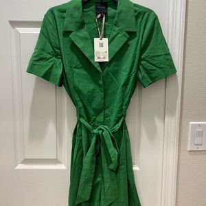 Alex Marie Vibrant Green Midi Dress